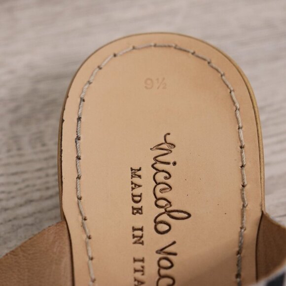 Niccolo Vacari Zebra Print Sandal Women’s 9.5 Suede Leather Made in Italy Wedge - Picture 2 of 14
